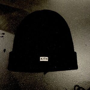 Kith Black Knit Beanie